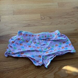 Colorful Butterfly Print Kids Shorts